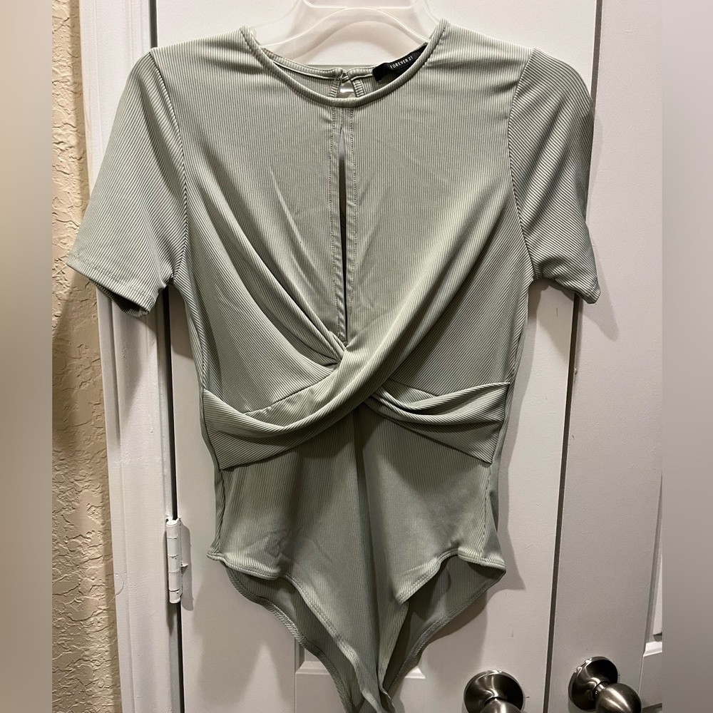 Gray bodysuit
